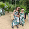 Mommy And I Lace Up Backless Cross Parent-child Holiday Beach Skirt Dress